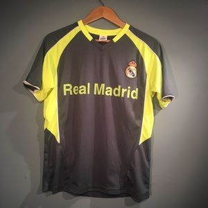Real Madrid Jersey Grey Lime Green Goalie Small